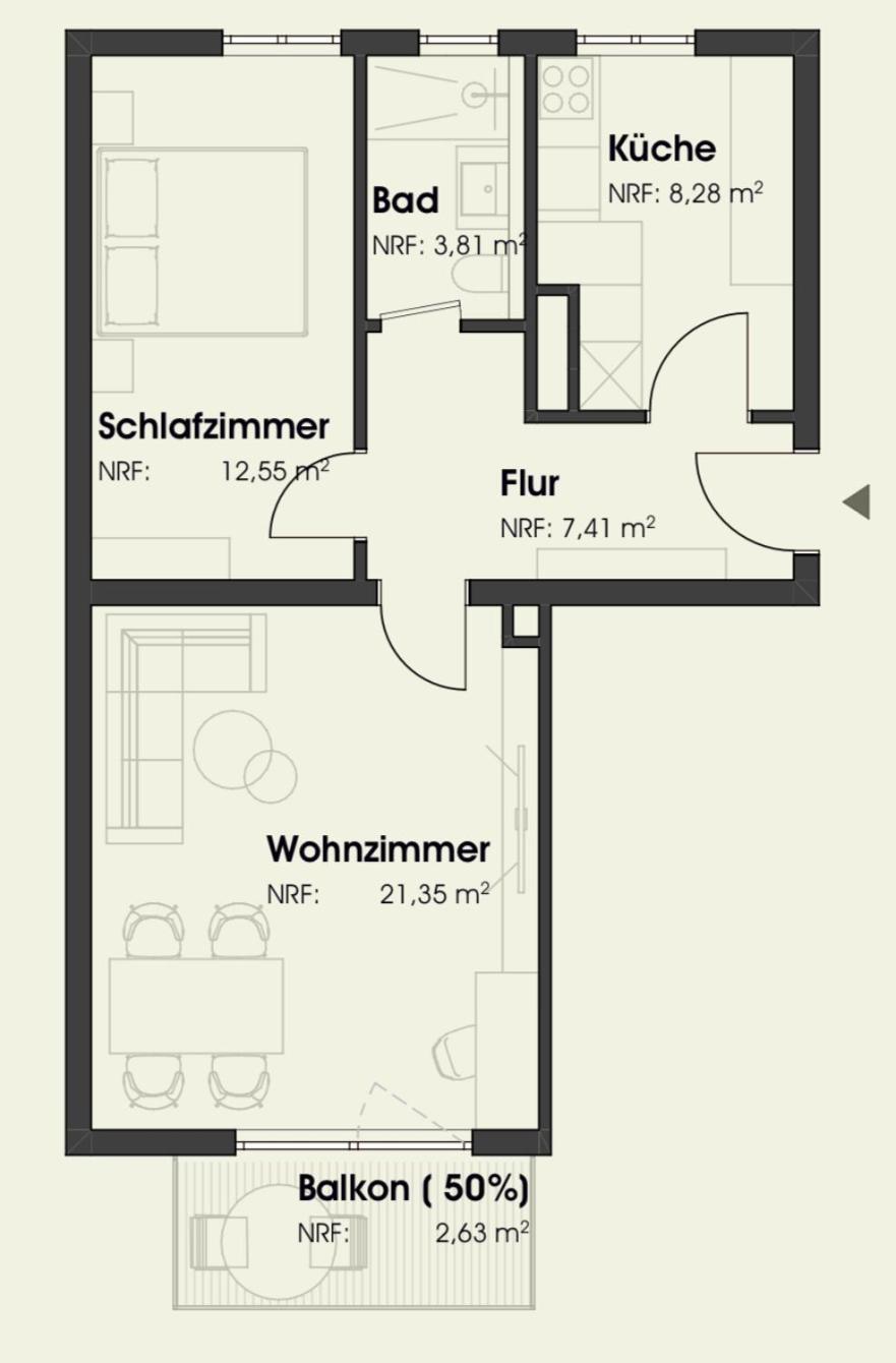 New-York Appartment, 2 Zimmer, Zentral Naehe Bahnhof Wilhelmshoehe Cassel Extérieur photo
